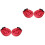 2Pcs Red Curved Kickboxing Pads Hand-Shaped for Training Safety 3