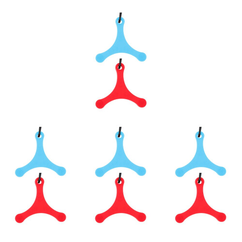 8Pièces Colliers D'aide Silicone Enfants Rouge 1