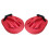 2Pcs Red Curved Kickboxing Pads Hand-Shaped for Training Safety 1