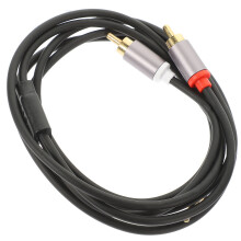 2Pcs 3.5mm Audio Cable Splitter Grey PVC Copper Auxiliary Cord for Car