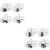 8Pièces Outils Pied Ourlet Argenté Usage Métal Durable 8