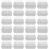 50Pcs White Portable Paper Plastic Boxes for Cake Sandwich Storage 1