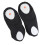 3Pairs Lightweight Black Ballet Dance Shoes Durable with Elastic Strap 11