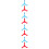 8Pièces Colliers D'aide Silicone Enfants Rouge 8