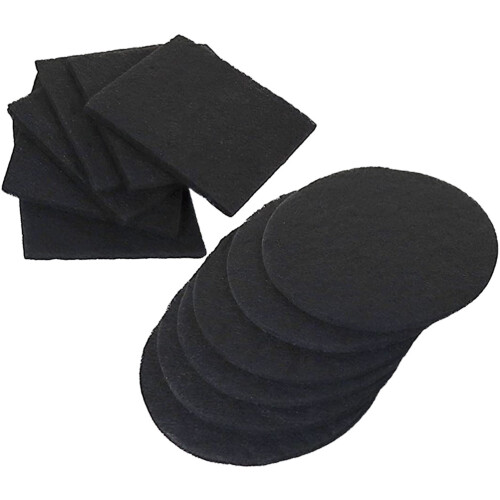 36Pcs Filter Replacement Cotton for Kitchen Garbage Can Black