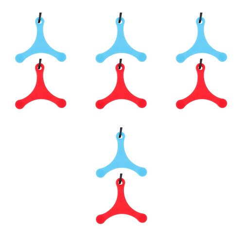 8Pièces Colliers D'aide Silicone Enfants Rouge 2