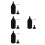 4Ensembles Bouteilles Plastique Noires Pour Perles Usage Polyvalent 6
