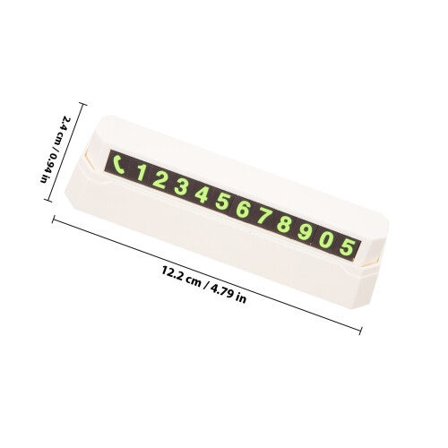 Car Temporary Parking Card Press Style Number Plate Accessory 1