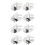 8Pièces Outils Pied Ourlet Argenté Usage Métal Durable 7