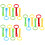 18Pcs Pull Rings Assorted Colors Soft Durable Nursery Assist 8