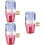 3Pièces Bouton Levier De Vitesse Manuel Cristal Coloré Auto 9