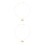 2Pcs Ash Necklace Stylish Durable Titanium Steel 8