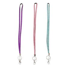 9Pcs Colorful Rhinestone Key Chain Hanging Lanyard for Phone and Bags