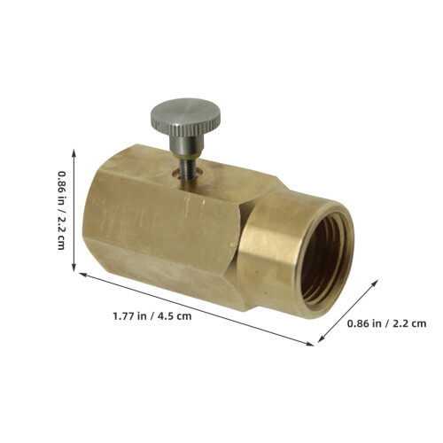 2Pcs Co2 Conversion Connector Golden Screw Design for Soda Machines 1