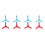 8Pièces Colliers D'aide Silicone Enfants Rouge 4
