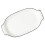 3Pcs White Ceramic Fish Board Double Handle Oven Safe Kitchen Dish 2