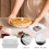 50Pcs White Portable Paper Plastic Boxes for Cake Sandwich Storage 5