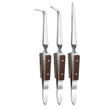 3St Precision OmväNd Pincett Icke-Ledande, VäRmebestäNdig, Antimagnetisk Spets och KröKt Spets Pincett Set