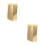 2Pièces Coussin Décoratif Or En PU Pour Bureau Salon 9