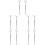 10 Pcs Doll Stand Plastic White Platform Puppet 6