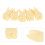 15Pièces Modèles Dents Simulation Beige Résine Jouet Éducatif Compact 7