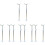 10 Pcs Doll Stand Plastic White Platform Puppet 5