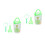 2Ensembles Seau D'observation Enfants Vert Clair Loupe ABS Résistant 6