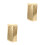 2Pièces Coussin Décoratif Or En PU Pour Bureau Salon 7