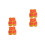 4Pièces Tenue Mini Orange À Thème Construction Sécurisée 4