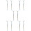 10 Pcs Doll Stand Plastic White Platform Puppet 8