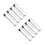 8Pcs Silver Extendable Pull-Out Wardrobe Rod Adjustable Hanger Rail 5