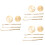 15Pcs Brass Incense Tools DIY Cone Molds Golden Incense Making Kit Set 6