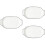 3Pcs White Ceramic Fish Board Double Handle Oven Safe Kitchen Dish 7