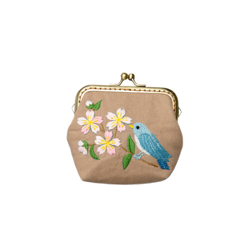 3Sets Embroidery Kit for Beginners DIY Multi Color Coin Purse Set