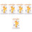 5Pcs Kids Height Wall Chart Hanging with Playroom Decor 4