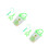 2Ensembles Seau D'observation Enfants Vert Clair Loupe ABS Résistant 5