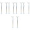 10 Pcs Doll Stand Plastic White Platform Puppet 4