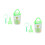 2Ensembles Seau D'observation Enfants Vert Clair Loupe ABS Résistant 3