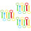 18Pcs Pull Rings Assorted Colors Soft Durable Nursery Assist 7