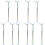10 Pcs Doll Stand Plastic White Platform Puppet 2