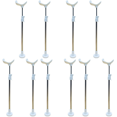 10 Pcs Doll Stand Plastic White Platform Puppet 1