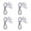 4Pièces Câbles D'arbitrage Transparent Pvc+ Pour Escrime 6