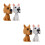 4Pièces Modèles Bobblehead Résine Décor Intérieur 8