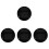 4Pièces Housses Clignotants Accessoire Plastique Noir 4