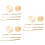 15Pcs Brass Incense Tools DIY Cone Molds Golden Incense Making Kit Set 7