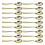 200Pcs Gold Dessert Elegant Party Utensils 1