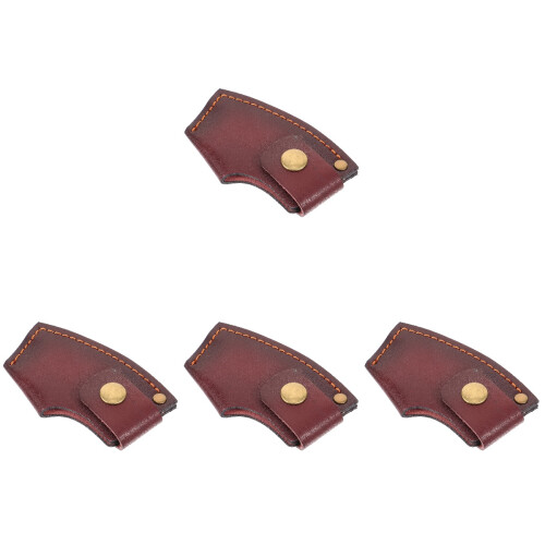 4Pcs Light Brown Protective Covers Compact Sleeves 2
