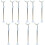 10 Pcs Doll Stand Plastic White Platform Puppet 3