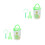 2Ensembles Seau D'observation Enfants Vert Clair Loupe ABS Résistant 8