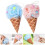 4Pièces Éponge Douche Corps Pe Colorée Glace Pour Enfants 10